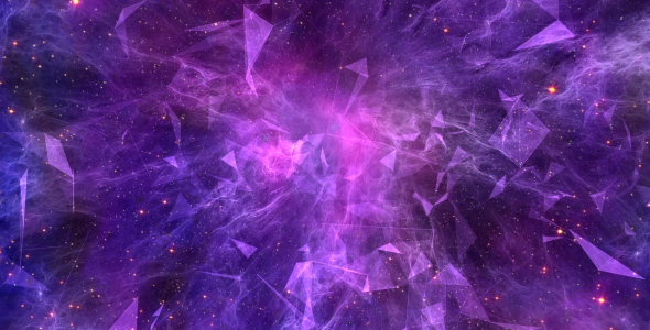 Abstract Space Nebula flight with Plexus