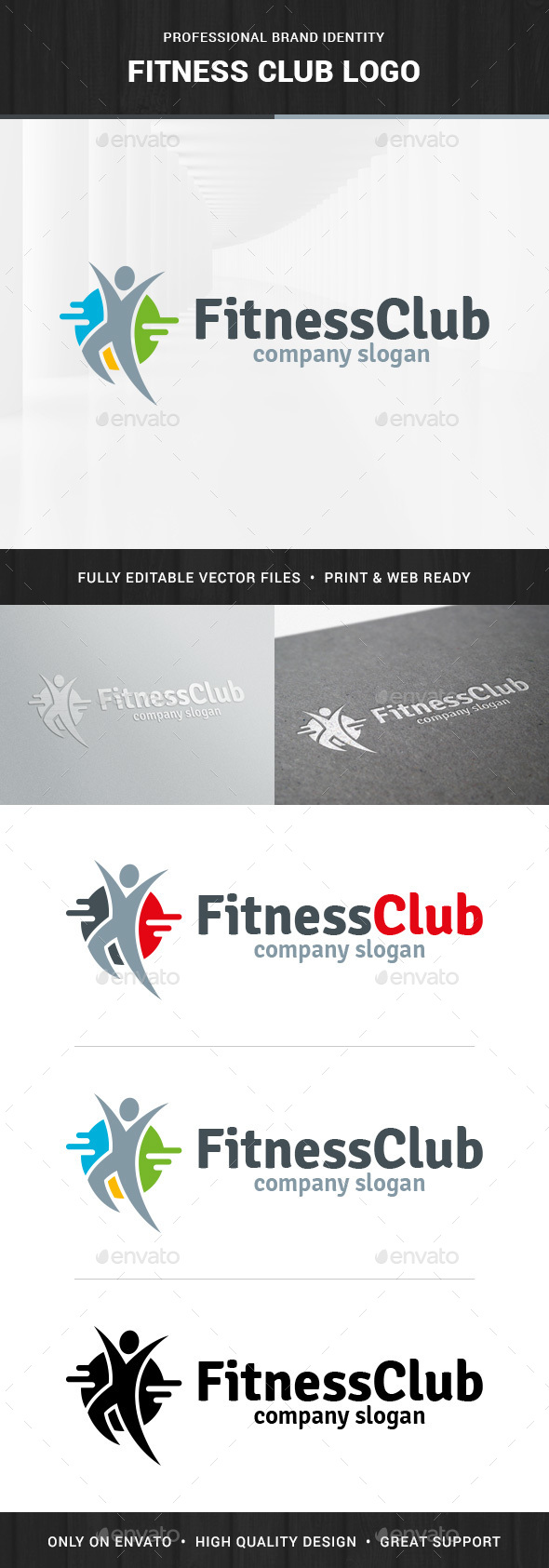 Fitness Club - Human Logo
