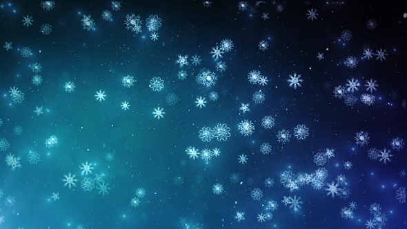 Glowing Small Snowflakes