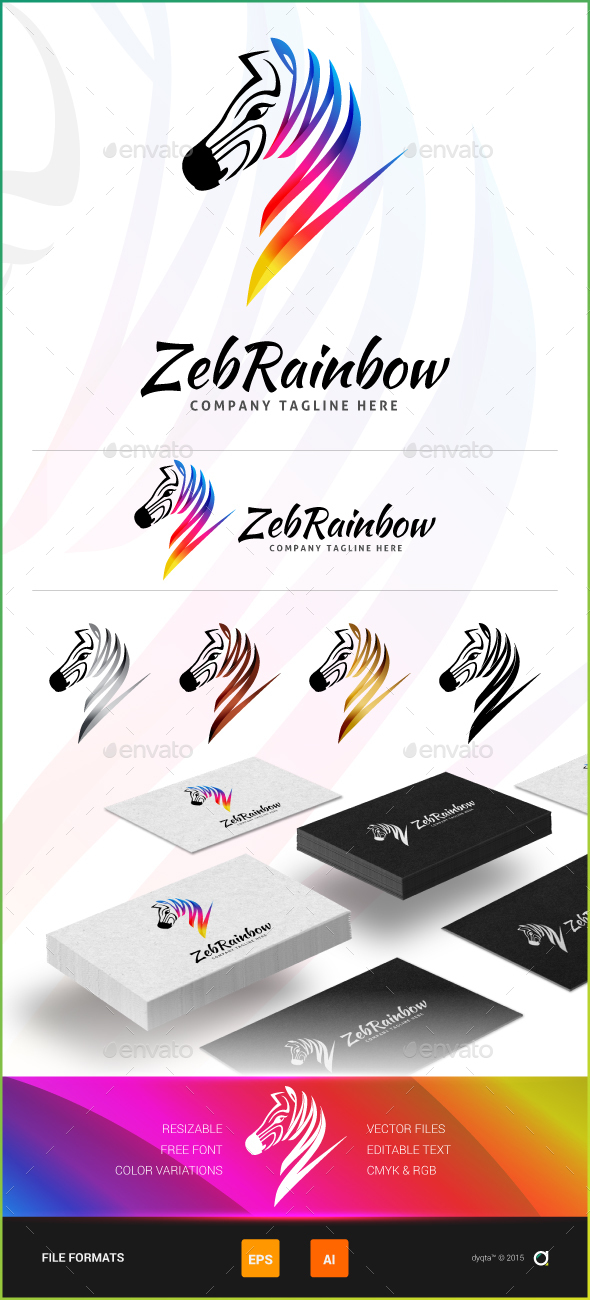 ZebRainbow Logo Template
