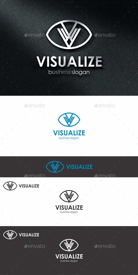 Visualize V Letter Logo