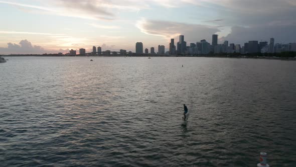 Surfing in Miami