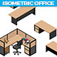 Isometric Office Furniture - GraphicRiver Item for Sale