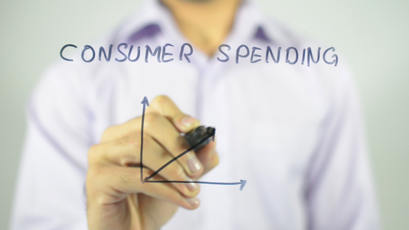 Consumer Spending, Graph Concept Illustration