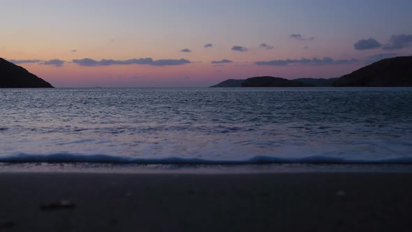 Calm Waves on the Beach