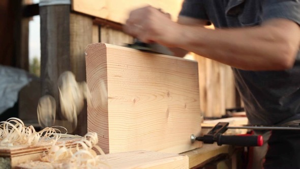 Steps to a Wooden Ladder