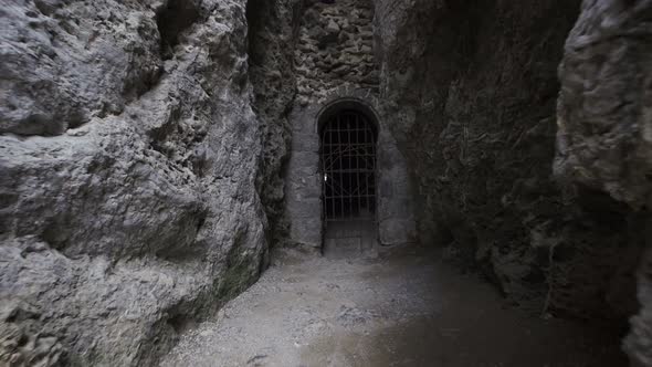 The Derinkuyu Underground City Is an Ancient Multilevel Cave City in Cappadocia Turkey