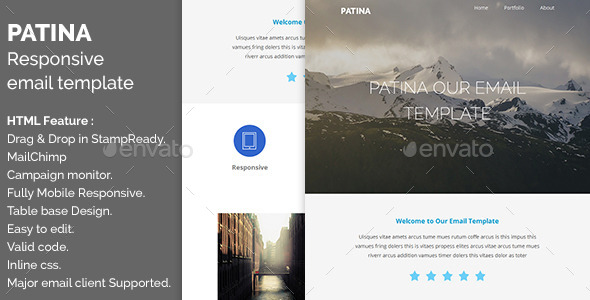 Patina - Responsive Email with Online Editor