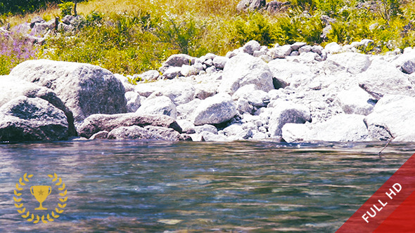 Quiet River and Rocks