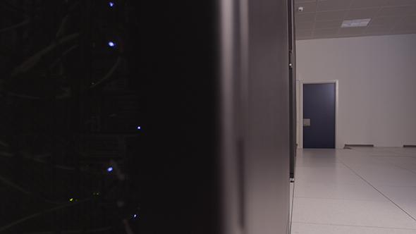 Telecommunication Equipment In Room Of Datacenter