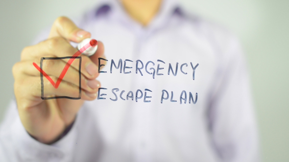 Emergency Escape Plan, Checklist Illustration 