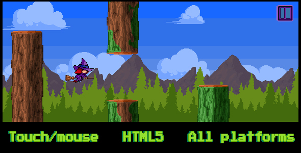 Flappy Witch - Gra HTML5 (Capx)