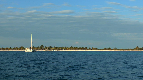 Sandy Beach of Cayo Largo del Sur