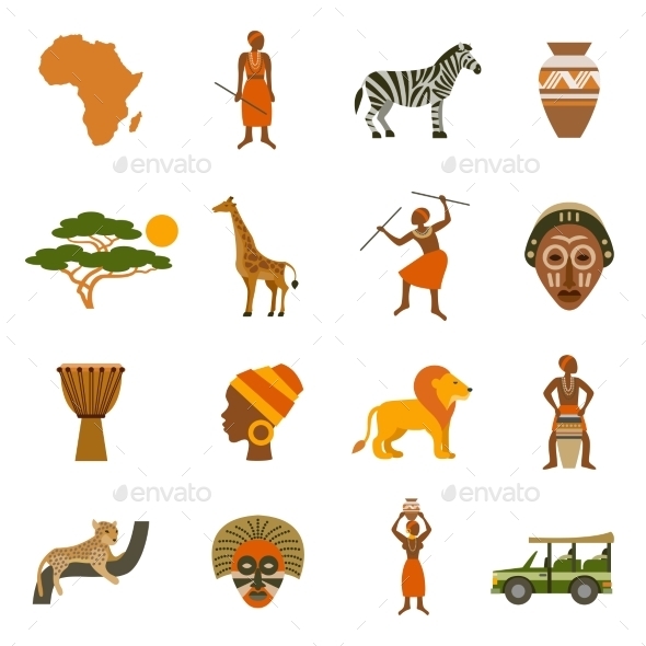 Africa Icons Set