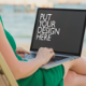 Girl on the Beach with a Laptop - GraphicRiver Item for Sale