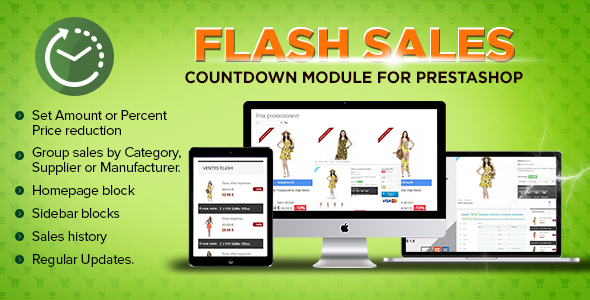 Prestashop Flash sales module - Countdown specials