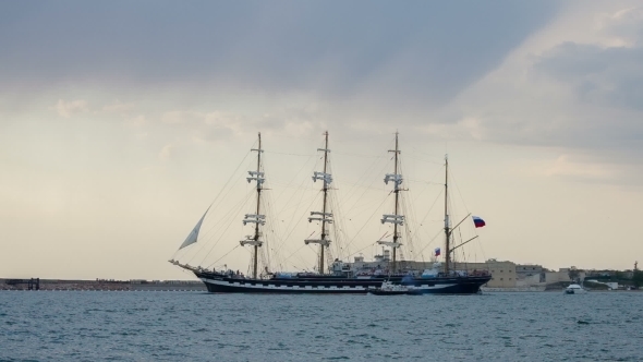 Big Sailboat Out To Sea