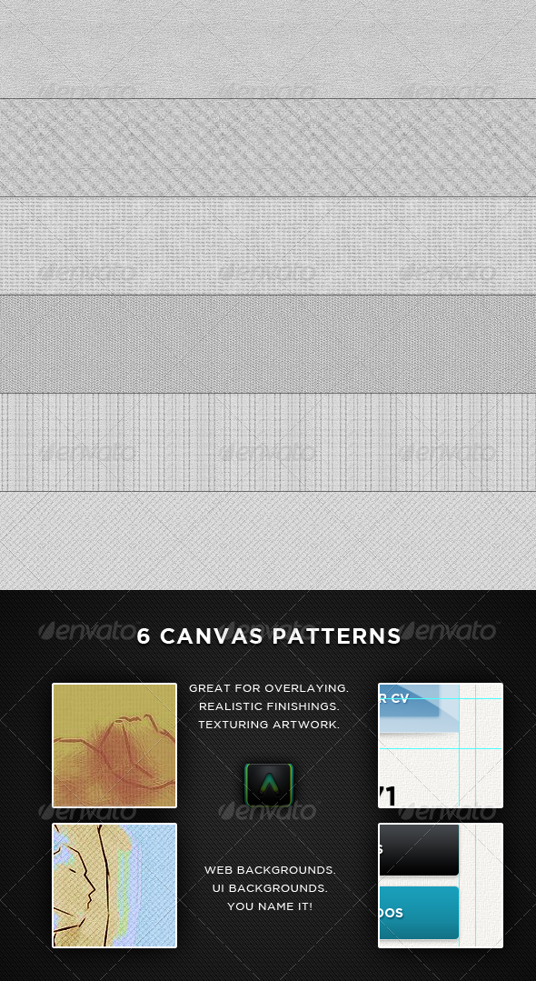 Realistic Canvas Patterns