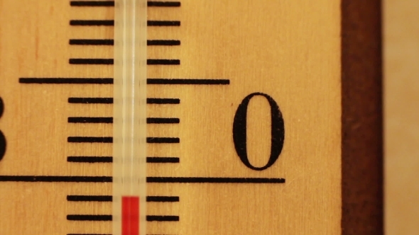 Temperature Increases On a Thermometer