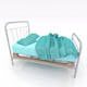 Unmade BED with pulsings - 3DOcean Item for Sale