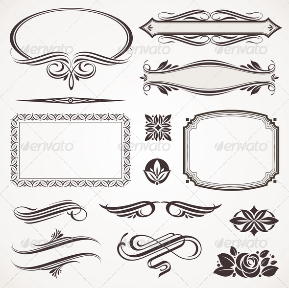 Vector Decorative Design Elements & Page Decor