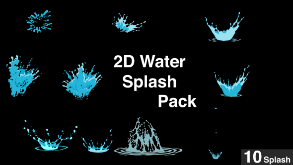 2D Water Splash Pack