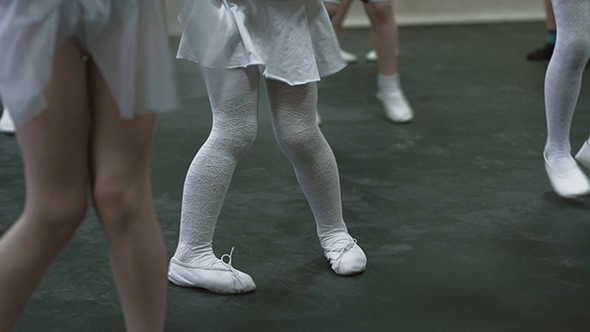 Kids Dancing Feet Of Little Girl Dancing