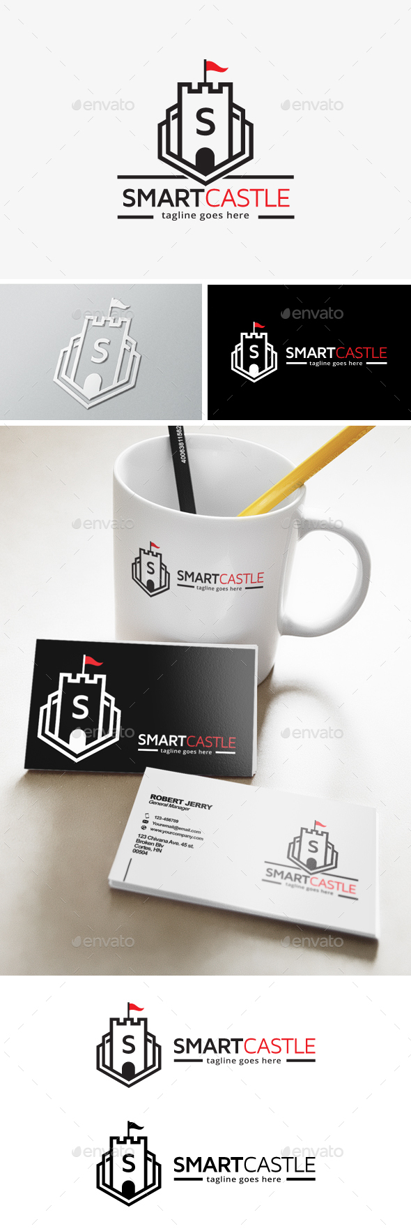 Smart Castle Letter Logo