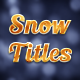 Snow Titles - VideoHive Item for Sale