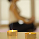 Yoga Meditation Behind Candles 2 - VideoHive Item for Sale