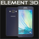 Element 3D Samsung A5 Blue - 3DOcean Item for Sale
