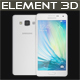 Element 3D Samsung A5 White - 3DOcean Item for Sale