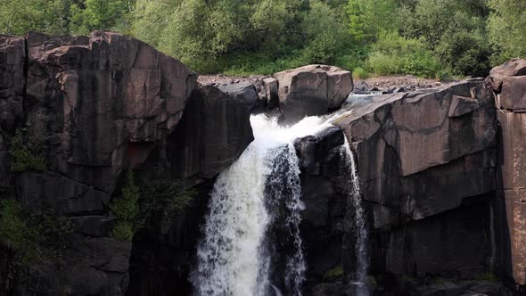 High Falls on the Pigeon River in Minnesota