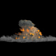Bomb Explosion Front View - VideoHive Item for Sale
