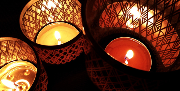 Romantic and Mystic Candle Light Fire 3