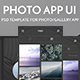 Photo App UI Kit - GraphicRiver Item for Sale