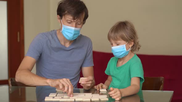 Family Play Table Games at Home During the Quarantine