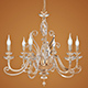 Chandelier Euroluce Lampadari Alicante L6L - 3DOcean Item for Sale