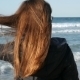Girl With Long Red Hair On The Beach - VideoHive Item for Sale