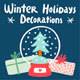 Winter holidays decorations set - GraphicRiver Item for Sale