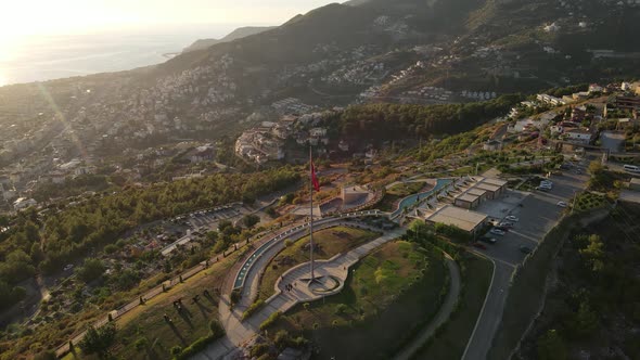 Alanya, Turkey - a Resort Town on the Seashore. Aerial View