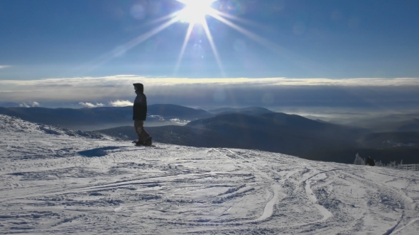 Skiers And Snowboarders Prepares To Downhill