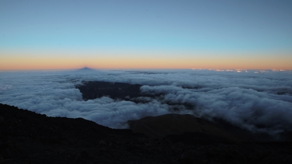 Running Clouds At The Mountain Island