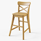 Junior Chair Ikea Ingolf - 3DOcean Item for Sale