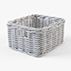 Wicker Basket Ikea Byholma 1 White - 3DOcean Item for Sale