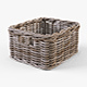 Wicker Basket Ikea Byholma 1 Gray - 3DOcean Item for Sale