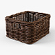 Wicker Basket Ikea Byholma 1 Brown - 3DOcean Item for Sale