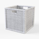 Rattan Basket Ikea Branas (White Color) - 3DOcean Item for Sale