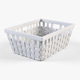 Wicker Basket Ikea Knarra 1 (White Color) - 3DOcean Item for Sale
