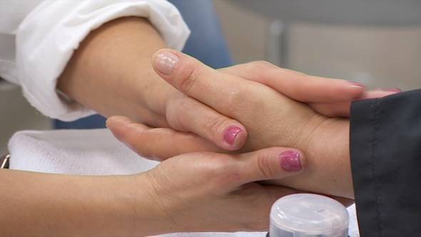 Manicurist Doing Hand Massage